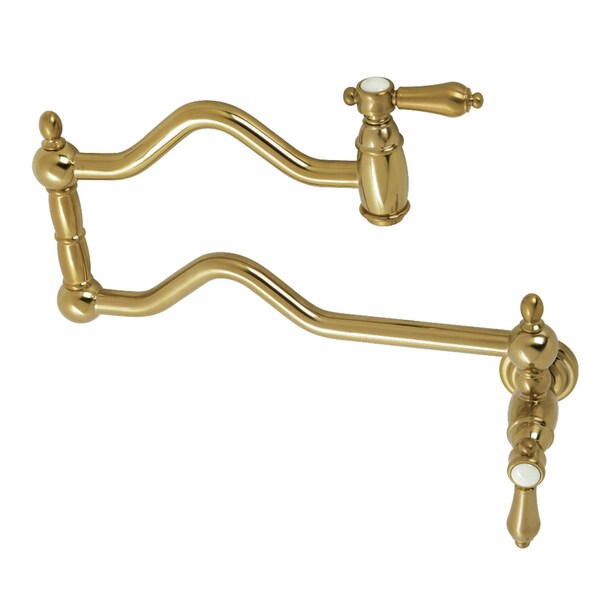KS2107BAL Heirloom Wall Mount Pot Filler, Brushed Brass